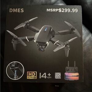 Black Foldable Drone with HD Camera